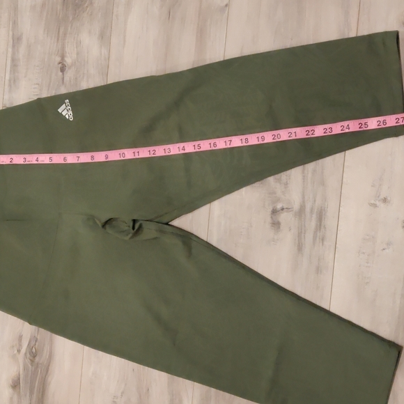 ADIDAS Olive Green Climalite Capri - Picture 6 of 7